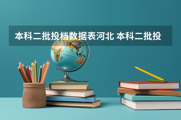 本科二批投档数据表河北 本科二批投档时间