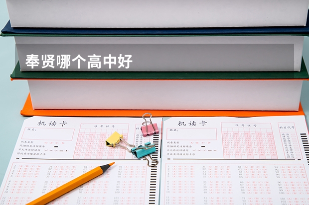 奉贤哪个高中好