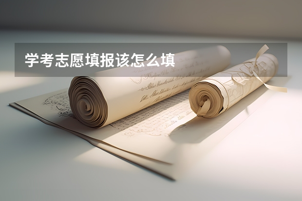 学考志愿填报该怎么填