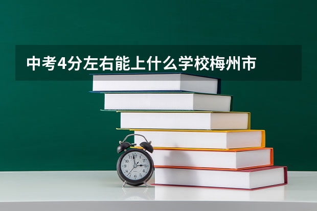 中考4分左右能上什么学校梅州市
