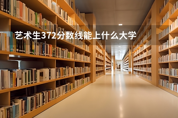 艺术生372分数线能上什么大学