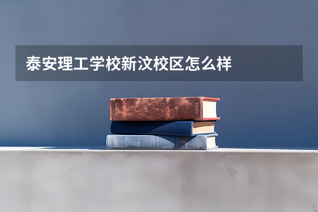 泰安理工学校新汶校区怎么样