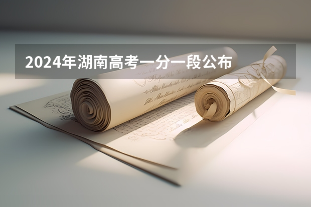 2024年湖南高考一分一段公布