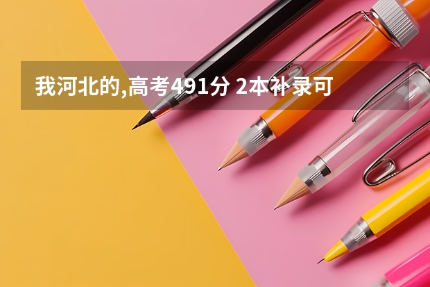 我河北的,高考491分 2本补录可以走什么学校????