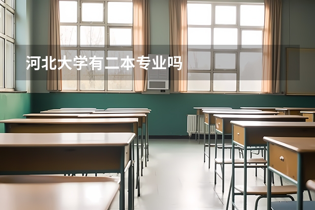 河北大学有二本专业吗