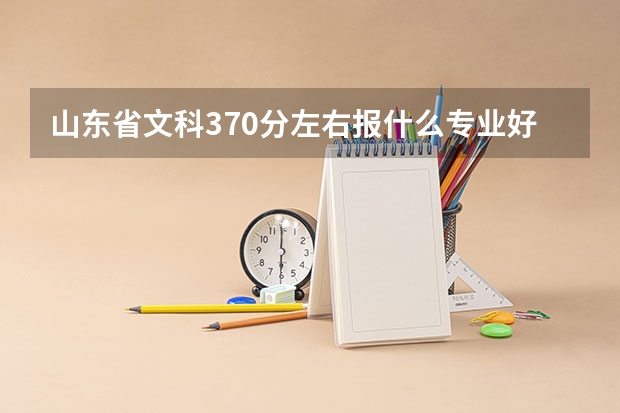 山东省文科370分左右报什么专业好