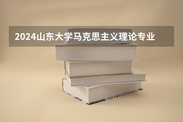 2024山东大学马克思主义理论专业分数线是多少（历年分数线汇总）