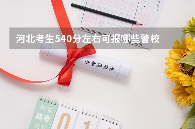 河北考生540分左右可报哪些警校