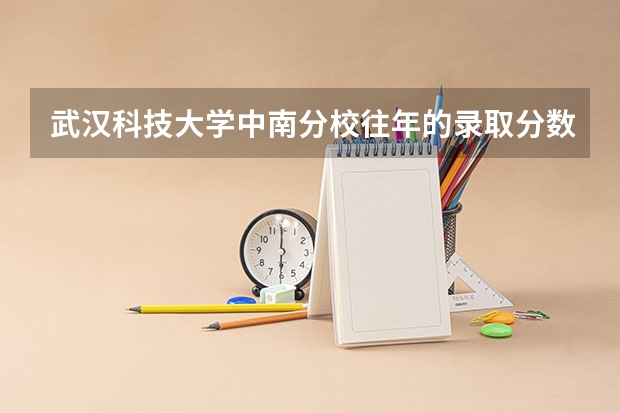 武汉科技大学中南分校往年的录取分数线是多少?