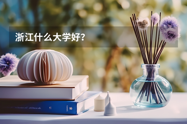 浙江什么大学好？