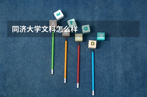同济大学文科怎么样