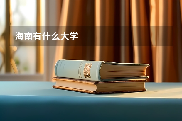 海南有什么大学