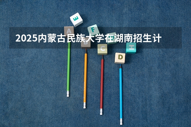 2025内蒙古民族大学在湖南招生计划一览表