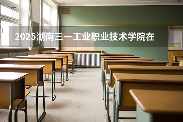 2025湖南三一工业职业技术学院在广东招生计划人数一览表