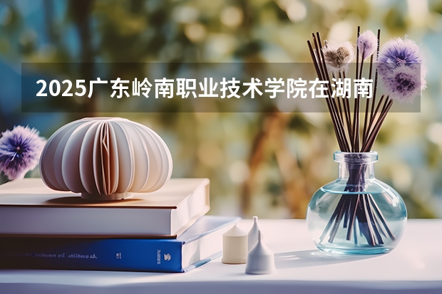 2025广东岭南职业技术学院在湖南招生计划一览表