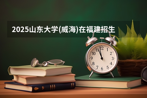 2025山东大学(威海)在福建招生计划一览表