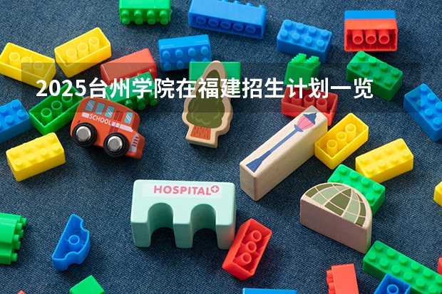 2025台州学院在福建招生计划一览表