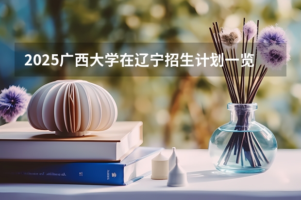 2025广西大学在辽宁招生计划一览表