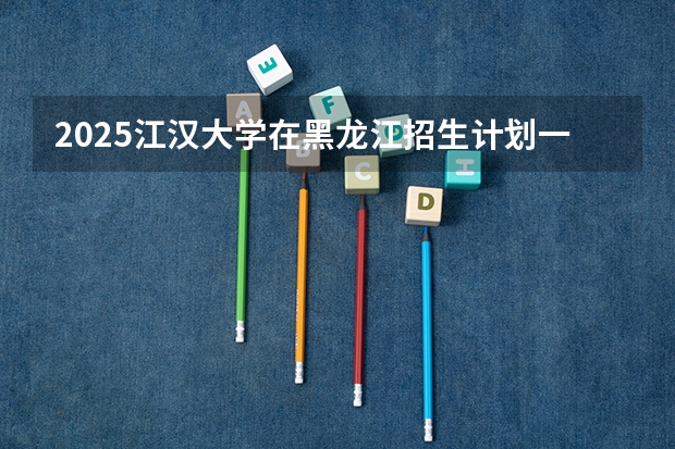 2025江汉大学在黑龙江招生计划一览表