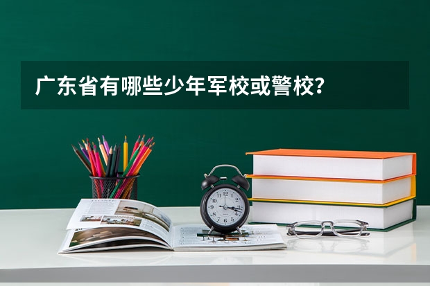 广东省有哪些少年军校或警校？