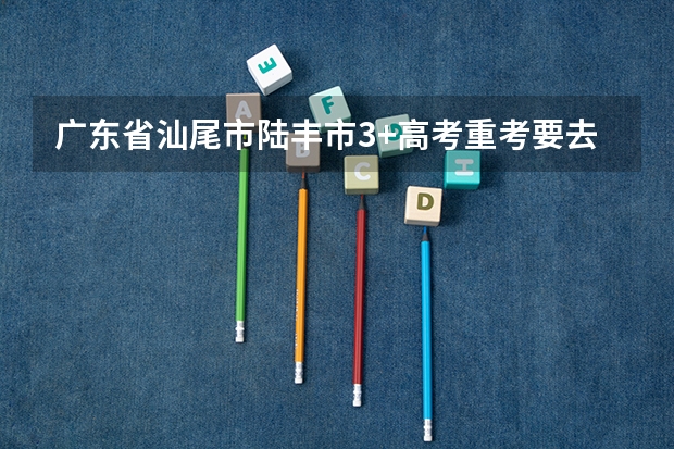 广东省汕尾市陆丰市3+高考重考要去哪里报名