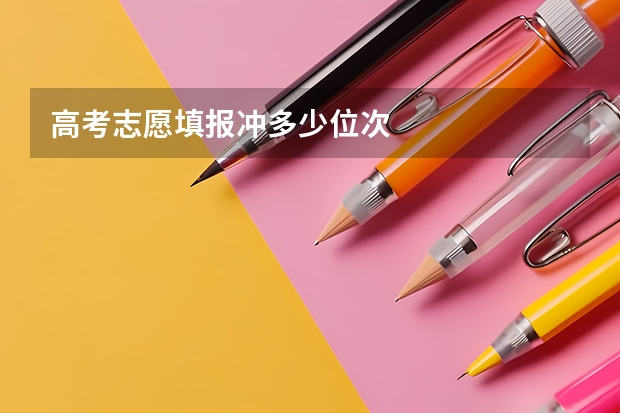 高考志愿填报冲多少位次