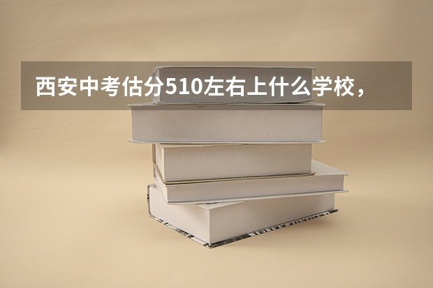 西安中考估分510左右上什么学校，最好是未央区的。66中，75中，西航一中，东元路哪个最好？该怎么报？