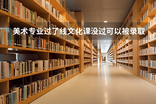 美术专业过了线文化课没过可以被录取吗？
