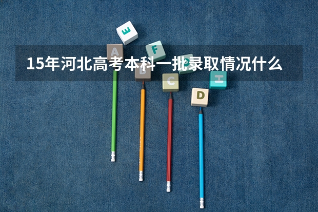 15年河北高考本科一批录取情况什么时候可以查询