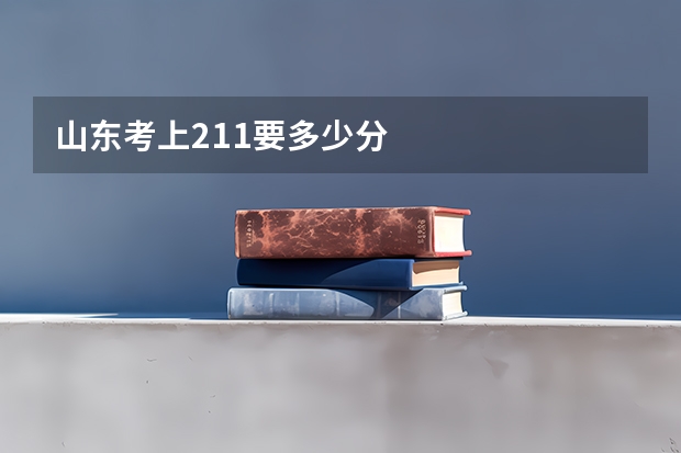 山东考上211要多少分