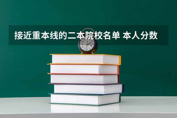 接近重本线的二本院校名单 本人分数重本线+10分,各位给推荐点二本好大学。