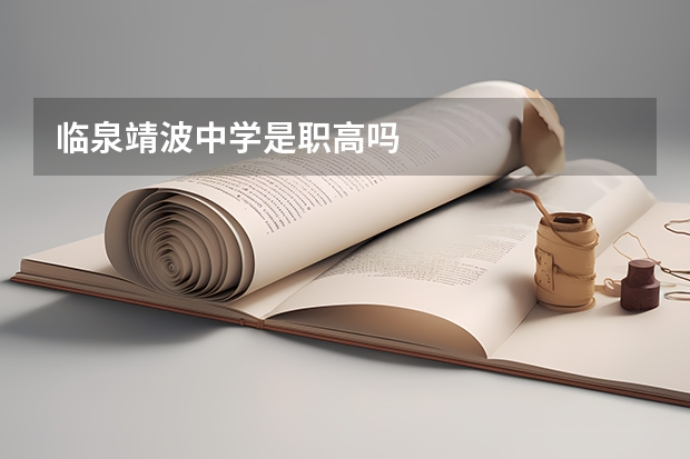 临泉靖波中学是职高吗